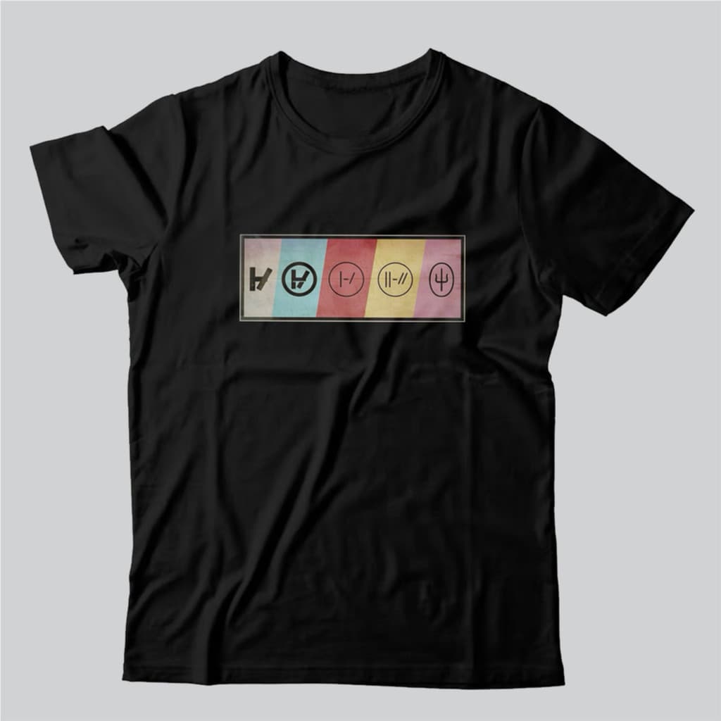 Camiseta Preta Twenty One Vinte E Um Símbolo Rock Pilots Envio Imediato Top P ao G3