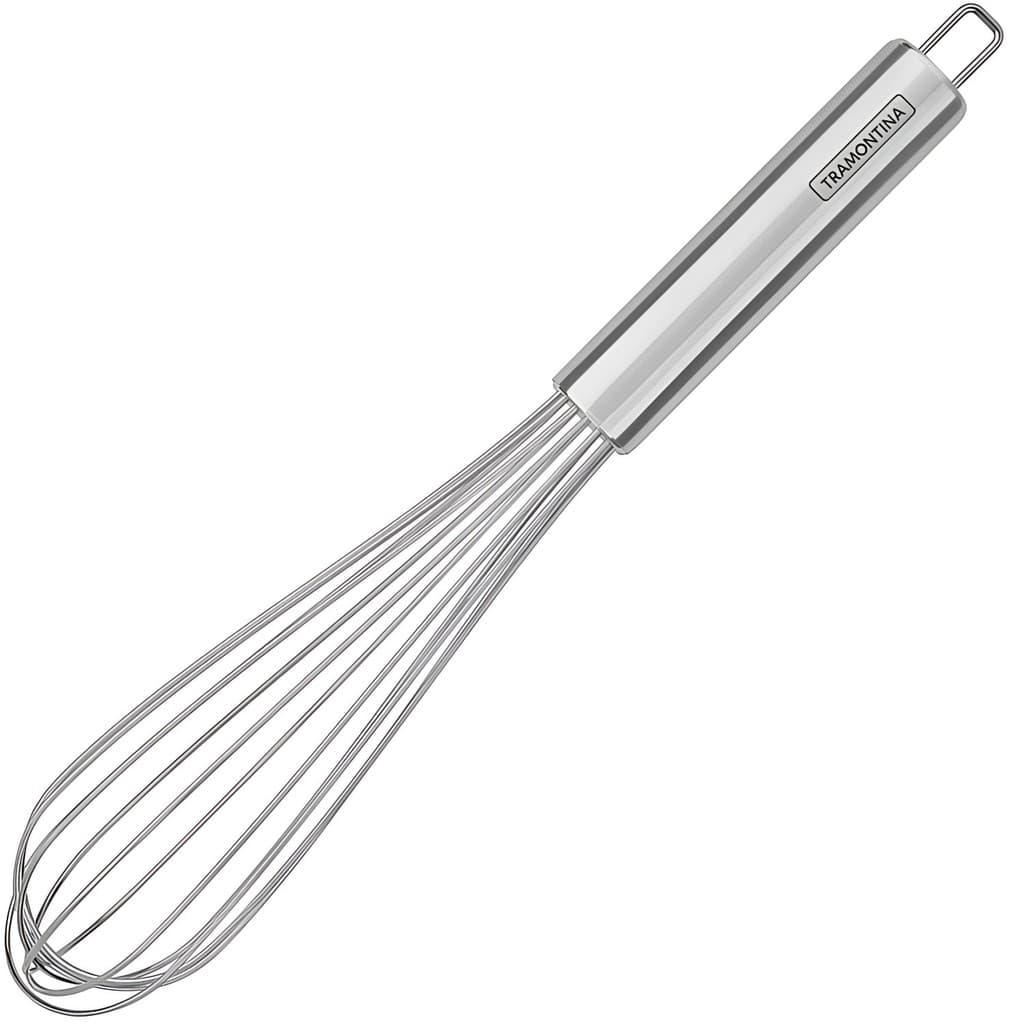 Batedor Aço Inox Fue De Bolo Tramontina 37cm Marffim bolo massa brigadeiro cozinha ovos clara em neve fouet fue chocolat