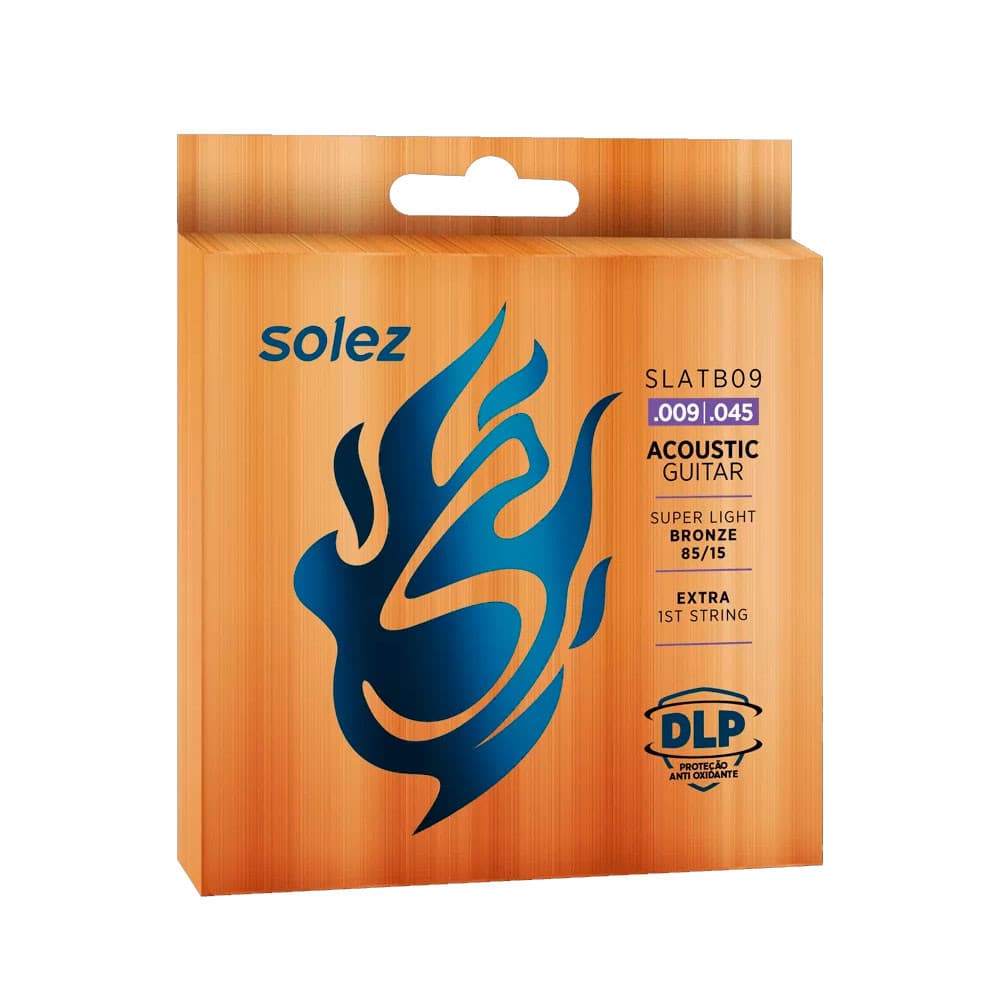 Corda Solez P/ Violão Aço SLATB09 9/45 Bronze 85/15 - EC0571