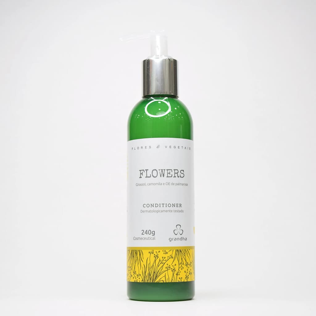 Condicionador para Cabelos Finos e Delicados Flowers 240g - Grandha
