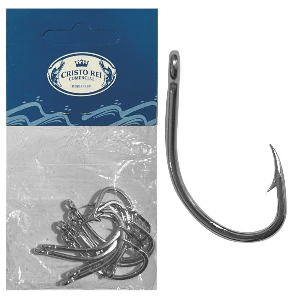 Anzol Marine Sports Nickel 12147 Pesca Pesqueiro Cartela com 10 Unidades