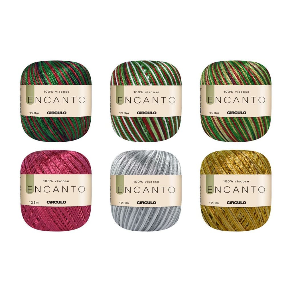 Linha Fio Encanto Circulo 100% Viscose 128m Crochê Tricô
