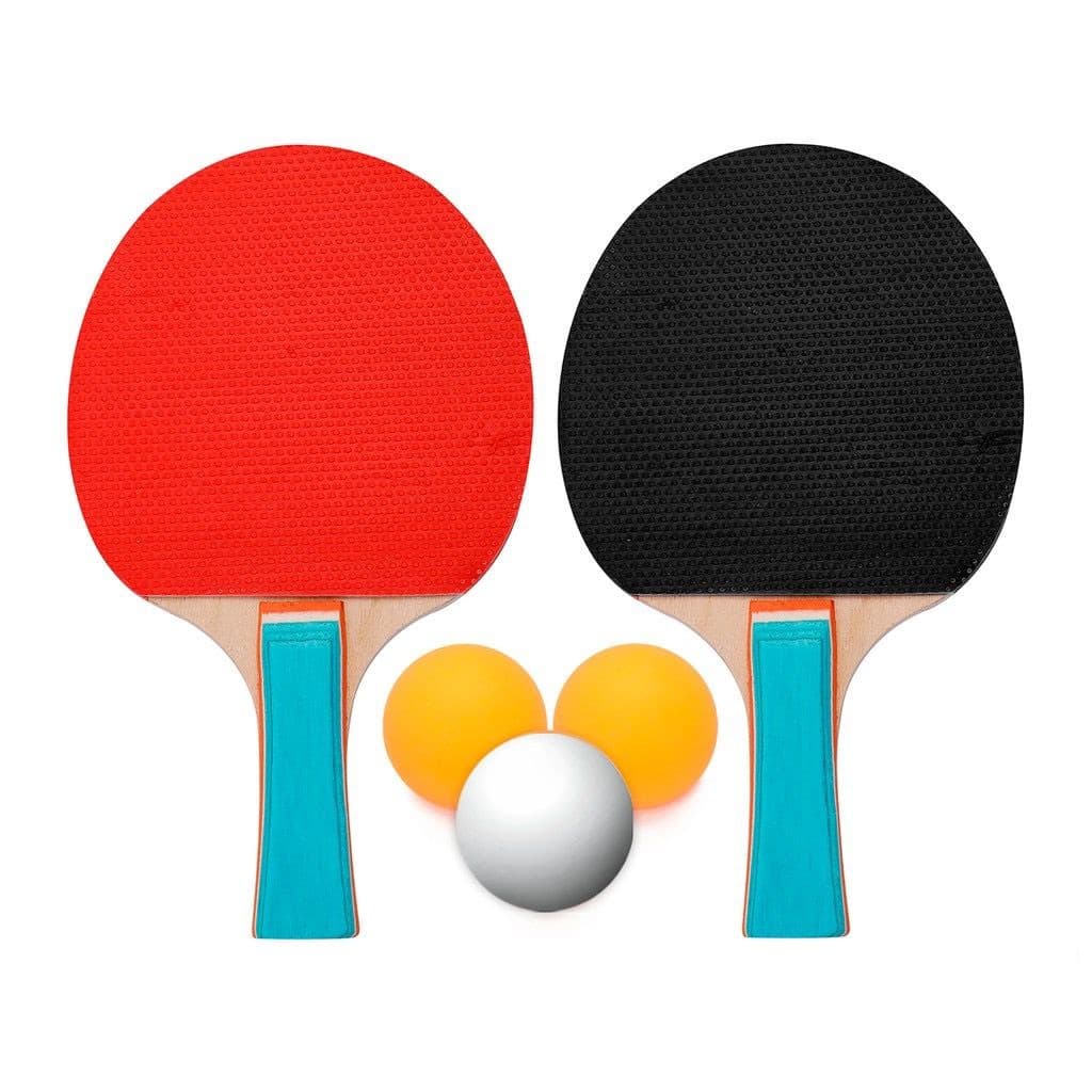 Raquete Ping Pong Tênis de Mesa Com 02 Raquetes + 03 Bolas Esporte e Lazer