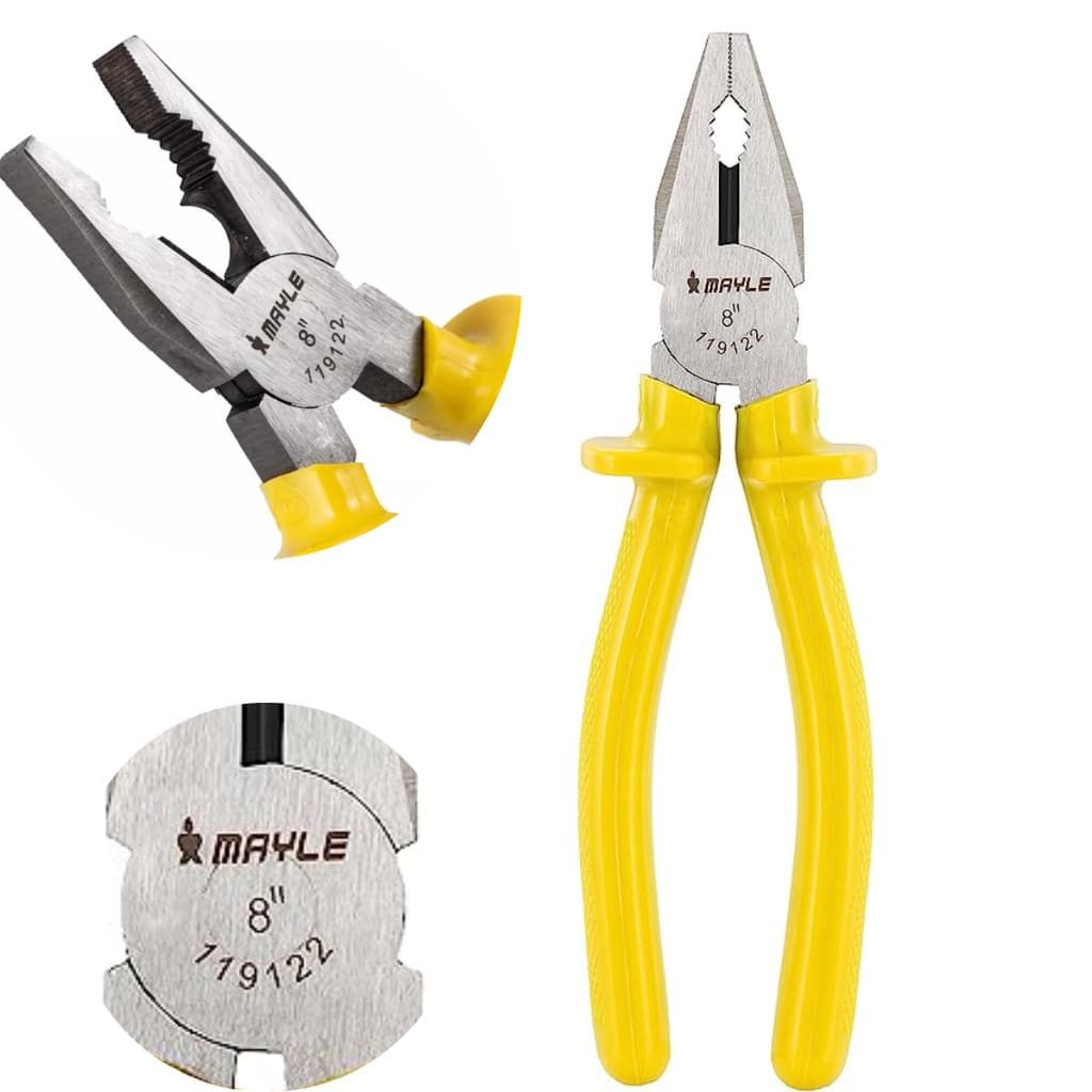 Alicate Universal 8" Cabo Amarelo Isolado 1000V MAYLE