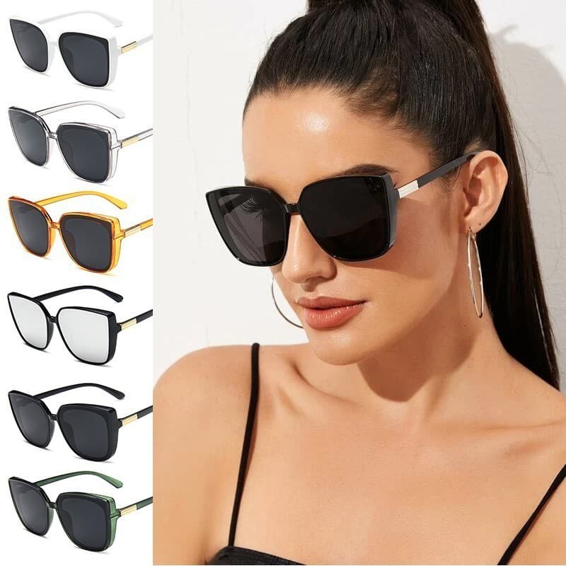 Moda Senhoras Óculos de sol Moda Moda Moda Spots Marta Óculos de sol transparentes Grande Moldura Novo Estilo Verão