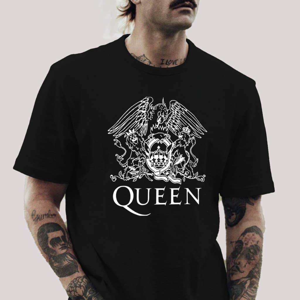 Camisa Camiseta Queen Banda de Rock Unissex 100% Algodão Streetwear
