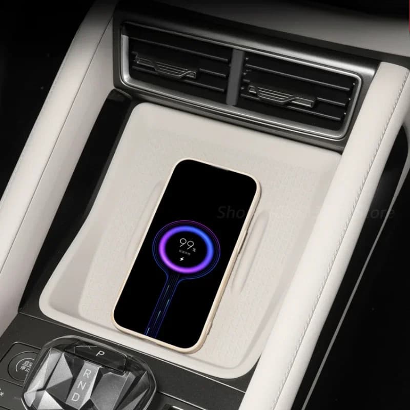 Para BYD YUAN PRO Controle Central Do Carro Carregamento Sem Fio Almofada De Silicone Copo De Água Protetora Antiderrapa