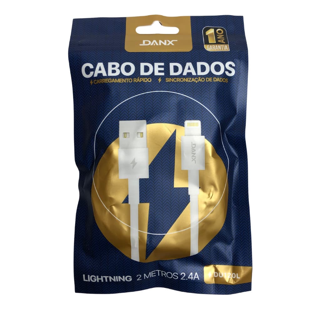 CABO USB 2.4A 2 METROS IPHONE DU120L  DANX