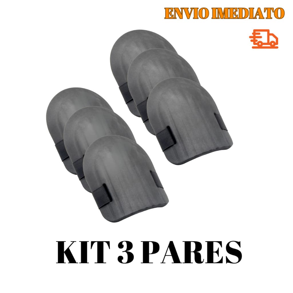 Kit 3 Par De Joelheiras Para Assentar Pisos E Azulejos Protetoras