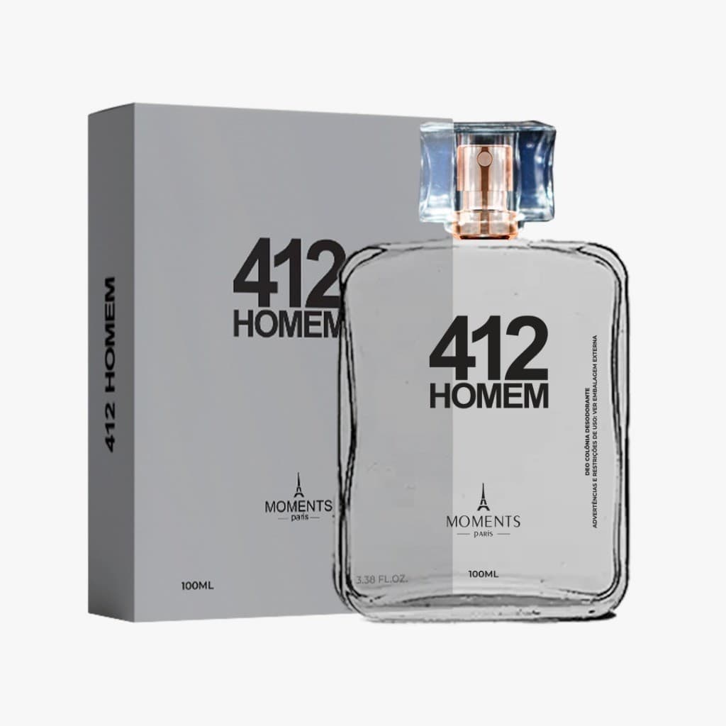 412 Homem - Perfume Masculino 100ml -  Moments Paris