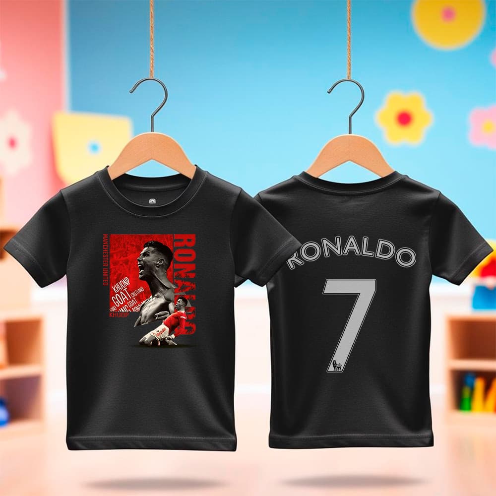 Camiseta Infantil Cristiano Ronaldo Cr7 Goat
