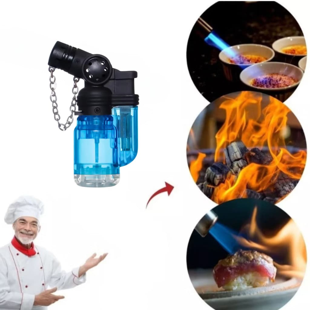 Mini Maçarico Recarregável Portátil Ideal para Carvão Artesanato Camping Reparos Culinária super pequeno, envio imediato