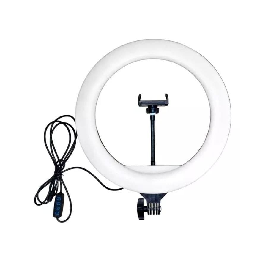 RING LIGHT PARA TRIPÉ COM ROSCA 1/4 COM CONTROLE DE LUZ
