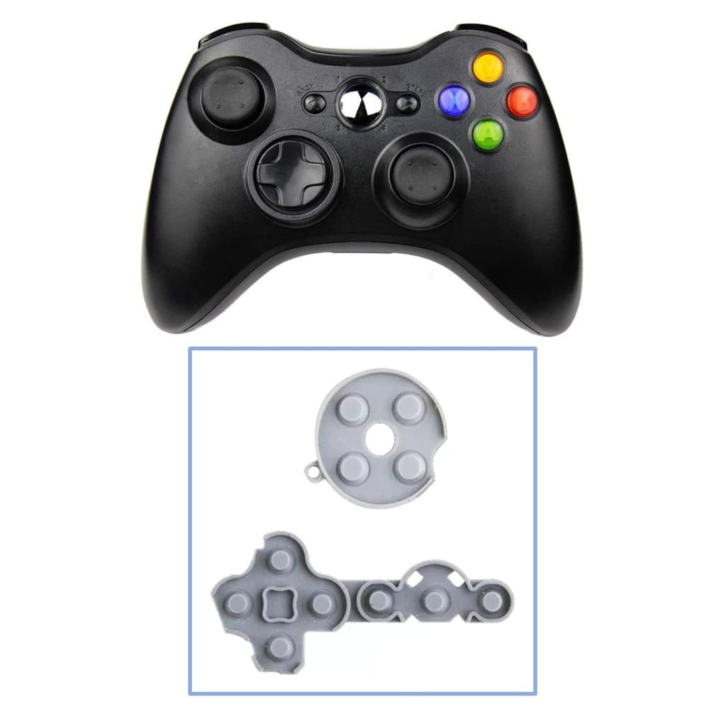 Kit Borrachas Condutivas Reparo Botões Controle Para Xbox 360
