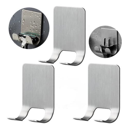 Kit 3 Suporte Aço Inox Para Prestobarba Barbeador Banheiro