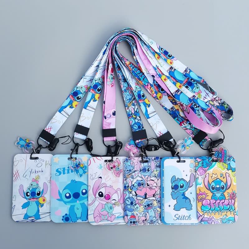 Porta-cartões de Anime Cartoon, Transferência Térmica, Cartão de Estudante, Cordão de Poliéster, Distintivo de Trabalho,
