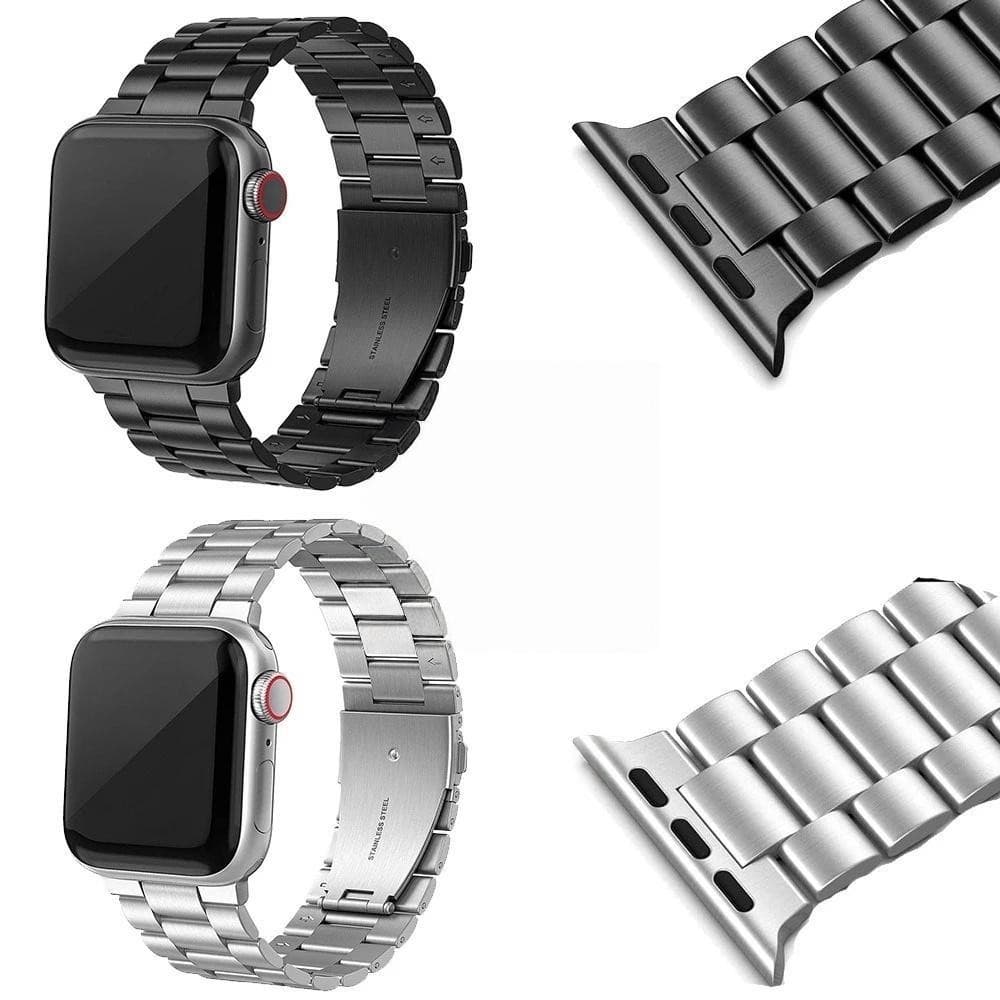Pulseira Gomo de Aço Inoxidável Metal Premium Para Smartwatch 44/45/46/47/49mm