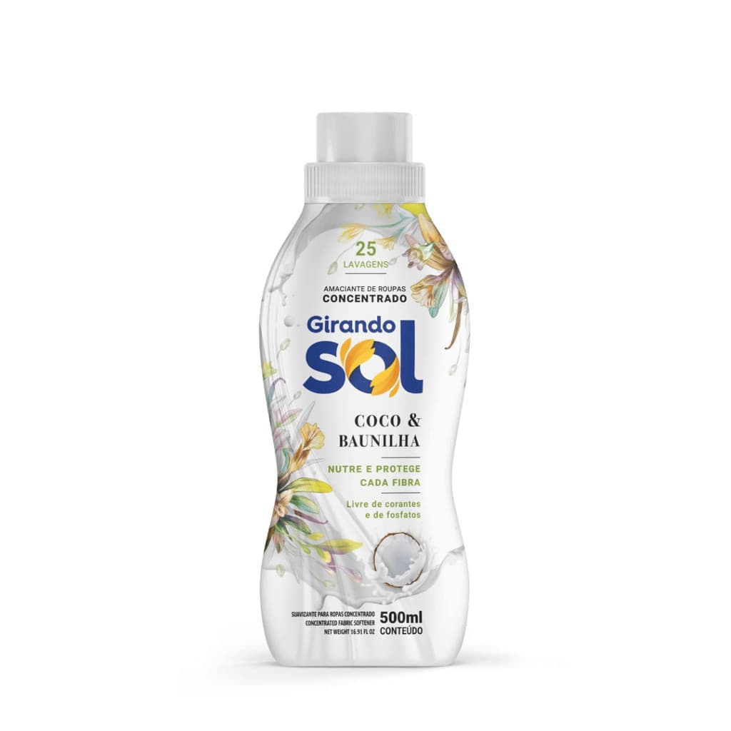 AMACIANTE GIRANDO SOL CONCENTRADO COCO & BAUNILHA 500ml