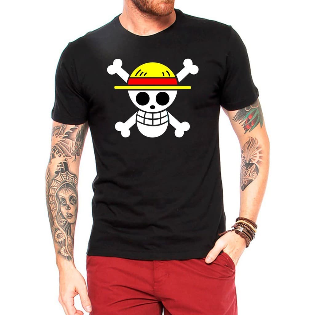 Camiseta Piratas Do Chapéu De Palha  One Piece  Mangá Anime