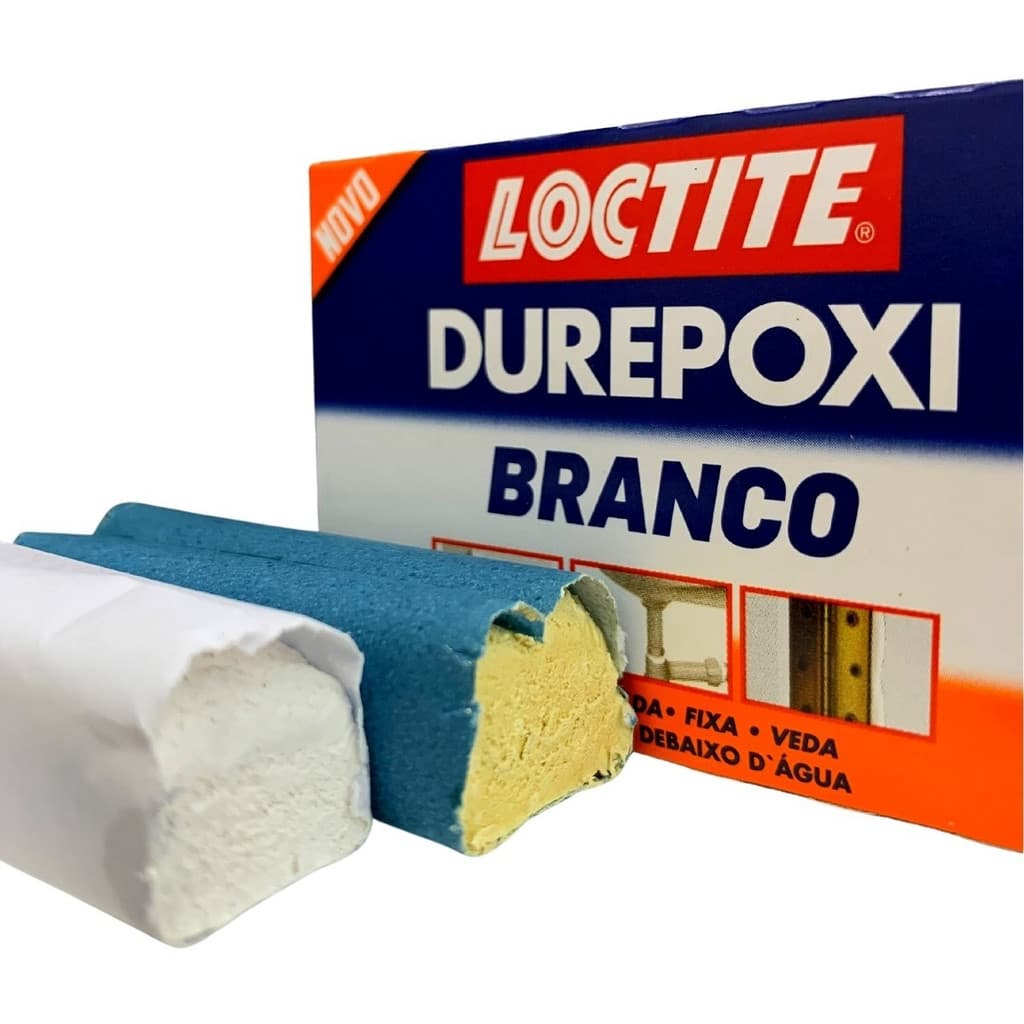 Durepóxi Branco Adesivo Epóxi Massa Loctite 50g Henkel Original Acompanha NF