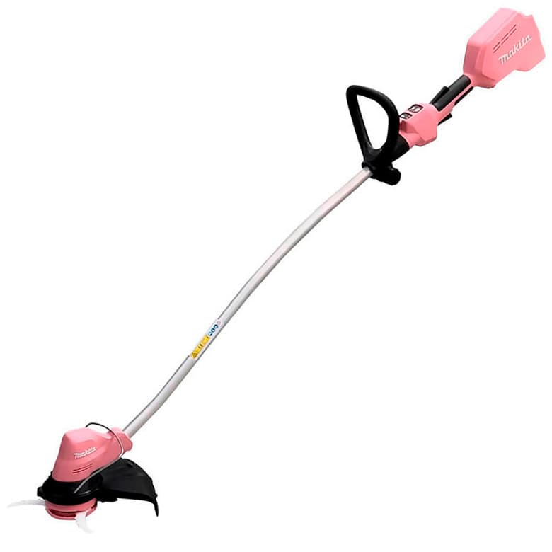 Aparador de Grama á Bateria MAKITA DUR189ZXP 18V 6.000 rpm corte 255 mm Rosa (sem Bateria e Carregador)