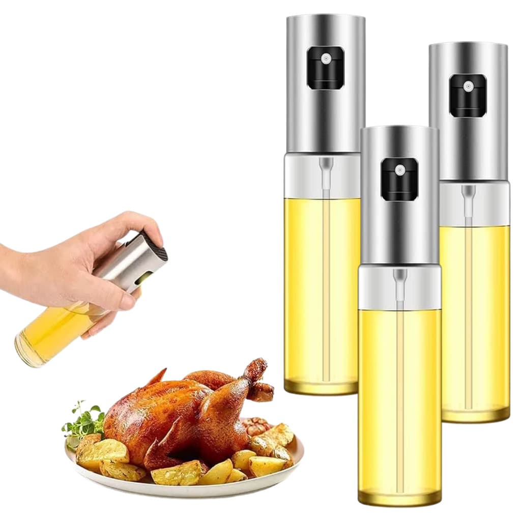 3 Un Pulverizador Azeite Vinagre Spray 100ml Borrifador Galheteiros Premium Culinário