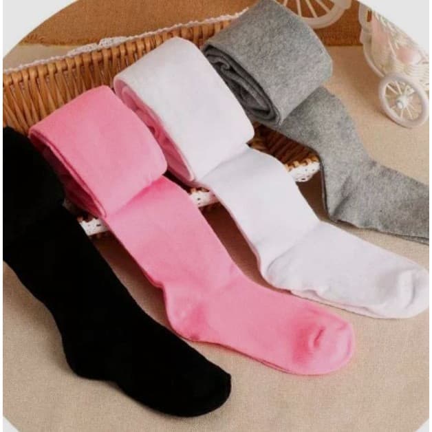 Meia Calça Baby Infantil Branca / Rosa / Cinza /preta / Pink / Azul Marinho De Lã Quente