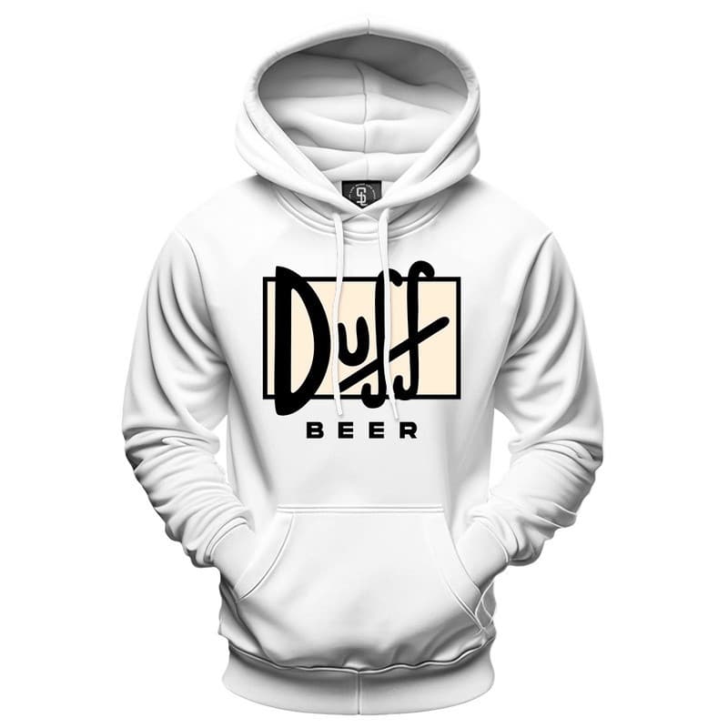 Moletom Personalizado Cerveja Duff Estampado Os Simpsons Estilo Canguru