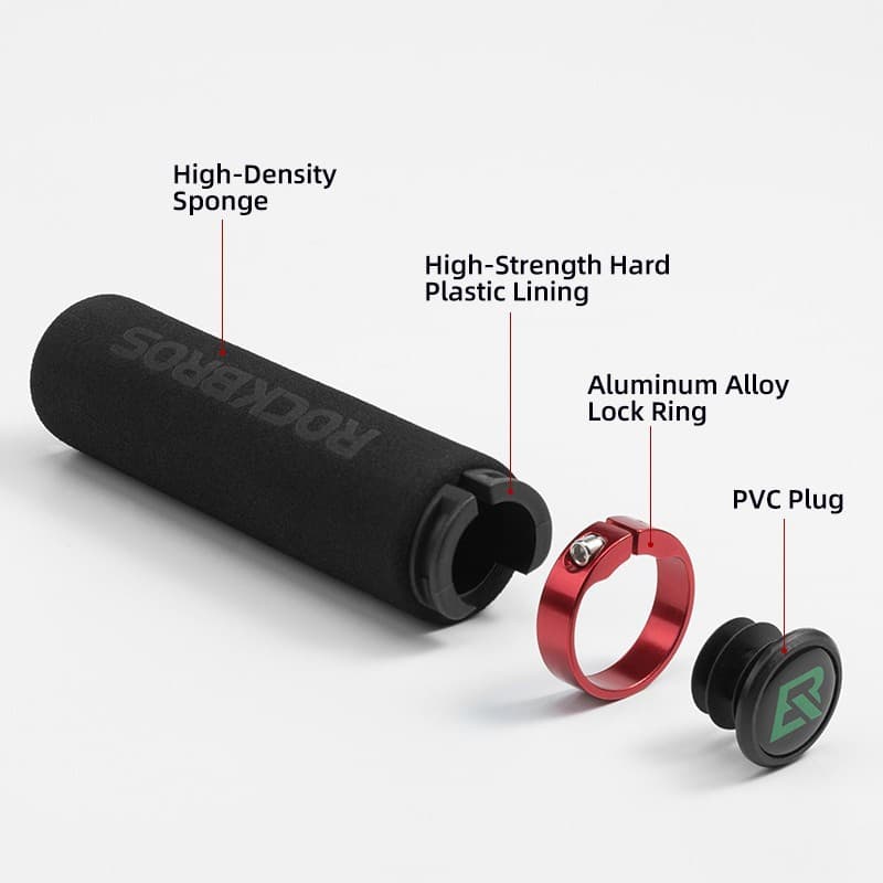 ROCKBROS Punho De Bicicleta MTB Silicone Antiderrapante De Absorção De Choque Suave Ultraight Ciclismo