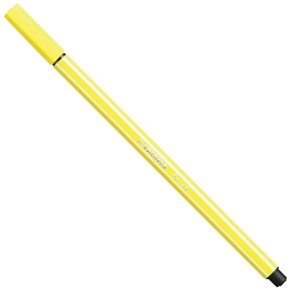 Caneta Stabilo Pen 68/24 Amarelo Limao