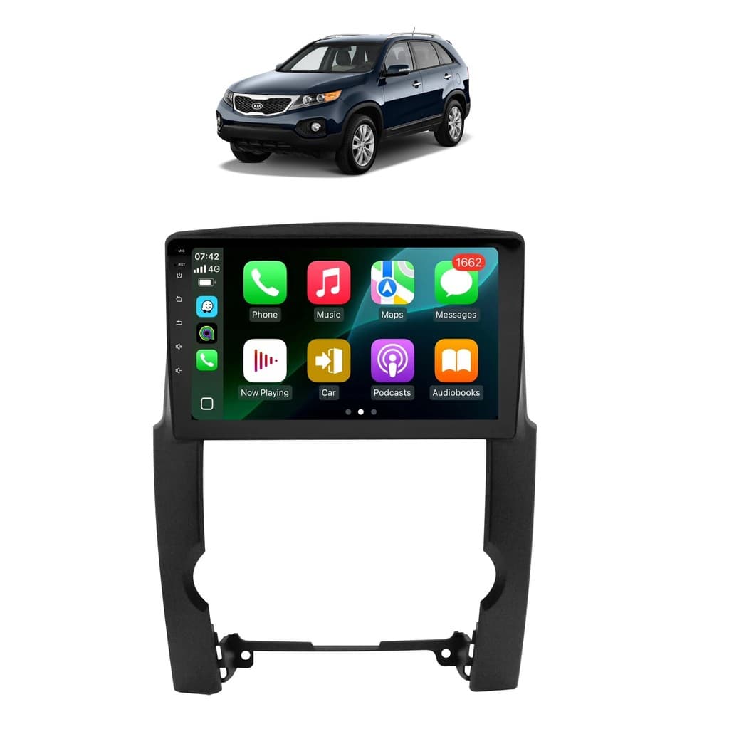 Kit Multimídia Sorento 2009 / 2012 9 Pol Android Carplay Gps 2/32GB - 915BR ROADSTAR