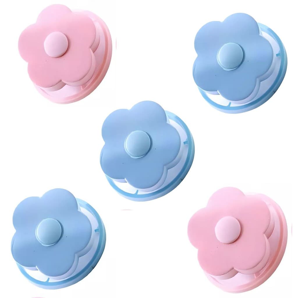 5 Coletores Tira Pelos Papa Fios Fiapos Máquinas Lava Roupa Flutuante Filtro Removedor Cabelo