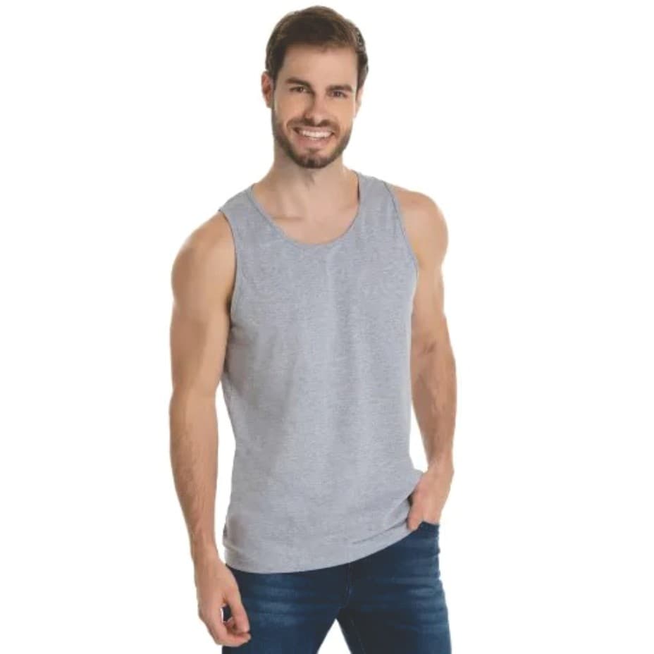 Regata Masculina Lisa 100% Poliéster Malha Premium Para Sublimação Estamparia Atacado Revenda Academia Esporte Corrida