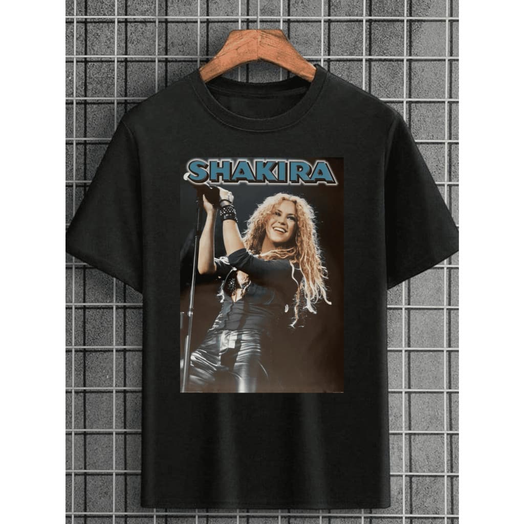 Camiseta Shakira Cantora Compositora Unissex Camisa 100% Algodão