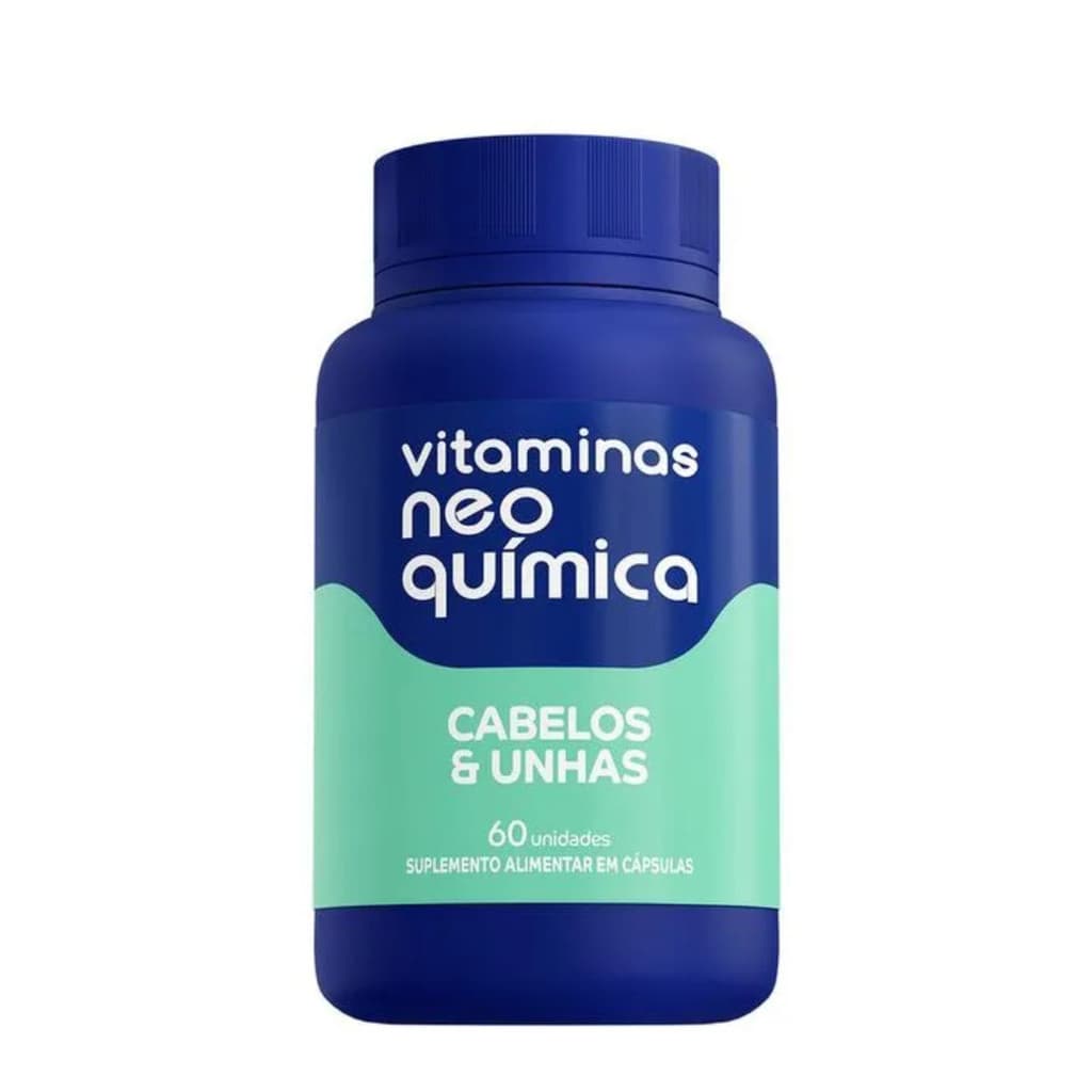 Suplemento Capilar Neo Química – 60 Cápsulas para Cabelos e Unhas