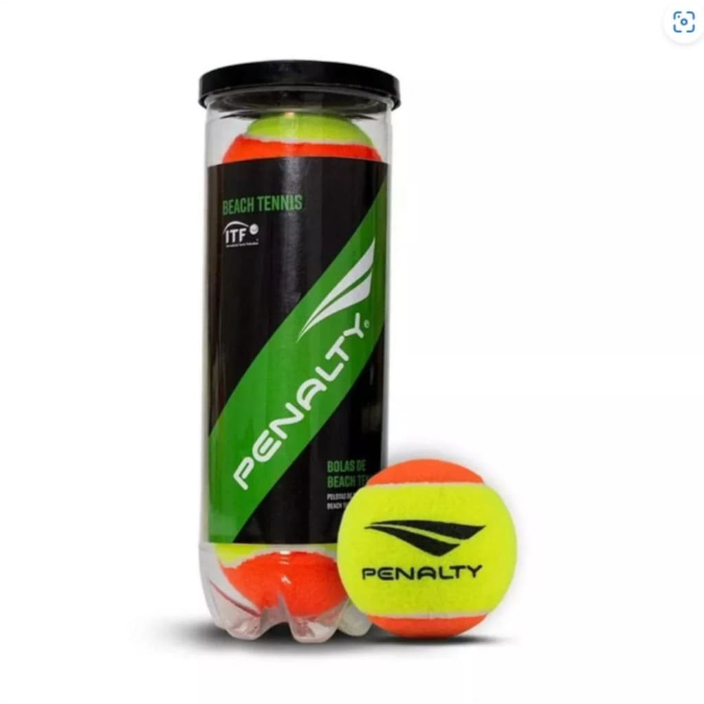 Bolinha Beach Tennis Penalty Original Tubo com 3 Unidades Stage 2