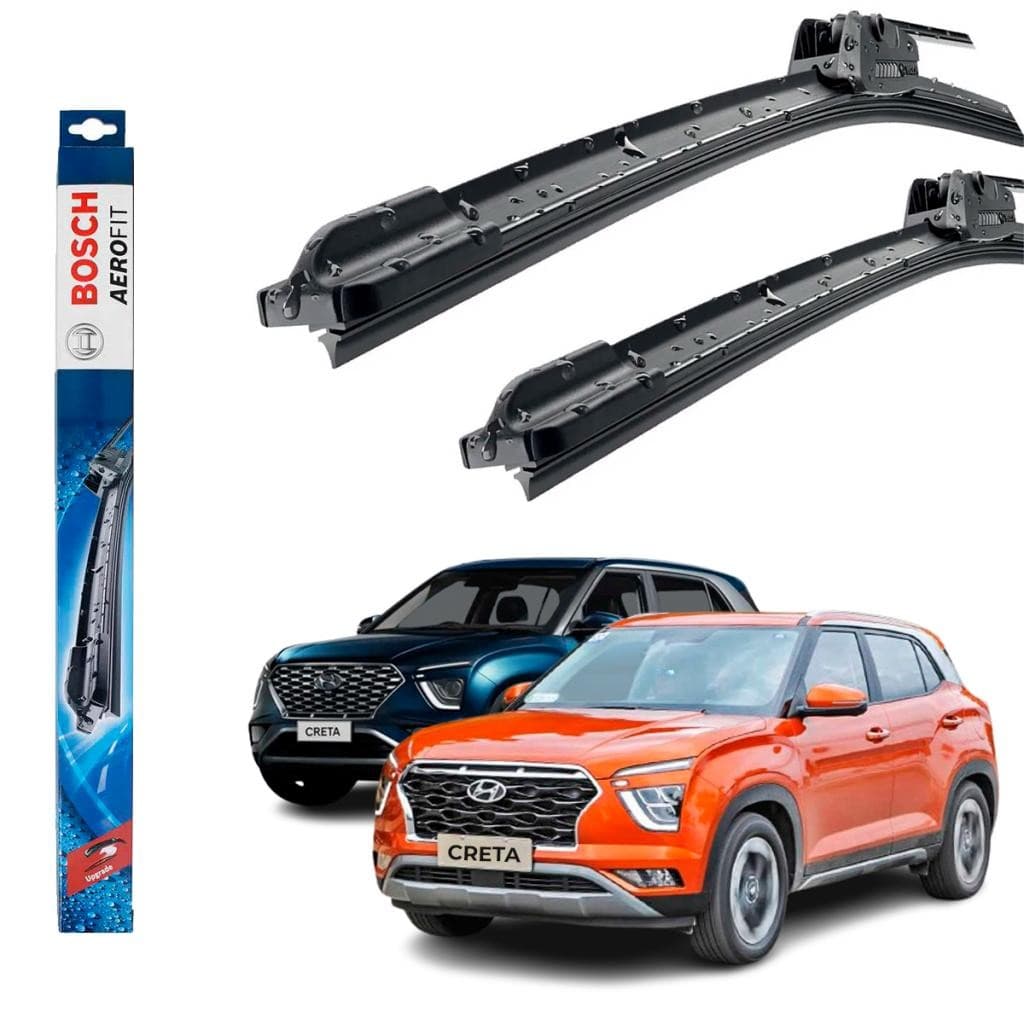 Kit Par Limpador Parabrisa Dianteiro Hyundai Creta 2021 2022 2023 Original Bosch Palheta Aerofit