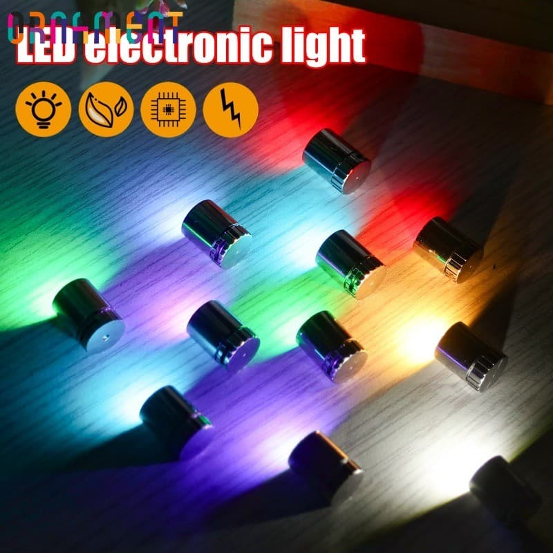 10 Pcs Lâmpadas Led Em Miniatura-Lanterna De Acampamento Para Decoração Artesanal-Iluminação De Lâmpada Operada Por Bate