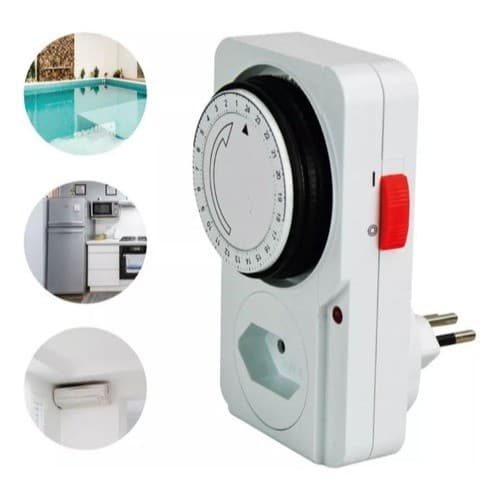 Temporizador Mecânico Multifuncional Bivolt 110v/220v para Economia de Energia
