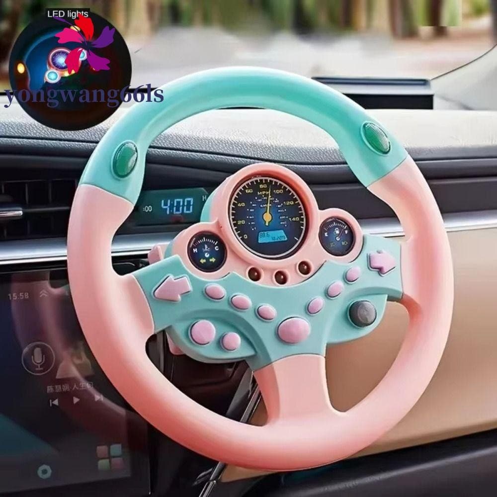 Volante Infantil YONGWANG , 360 ° Brinquedos De Simulação Engraçada De Rotação , Som E Luz