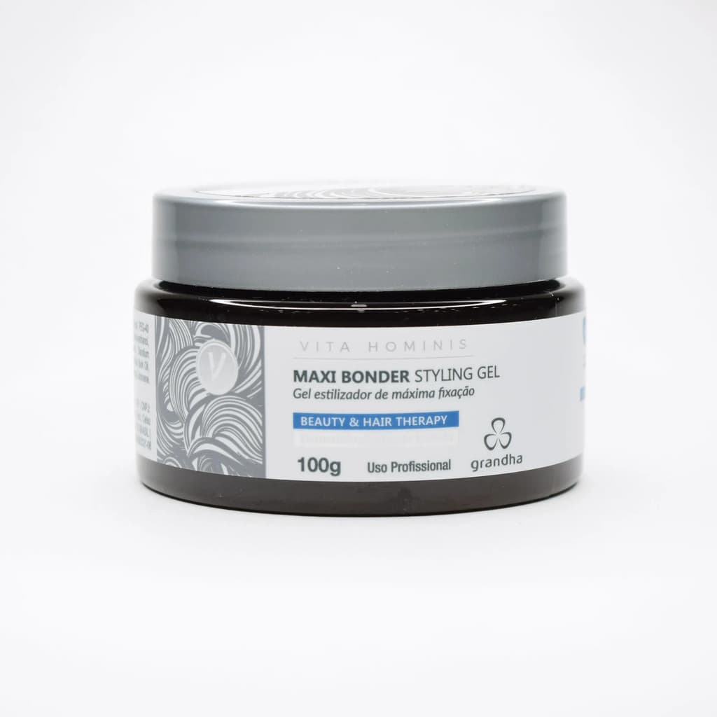 Gel Capilar Vita Hominis Maxi Bonder Styling Gel 100g - Máxima Fixação - Grandha