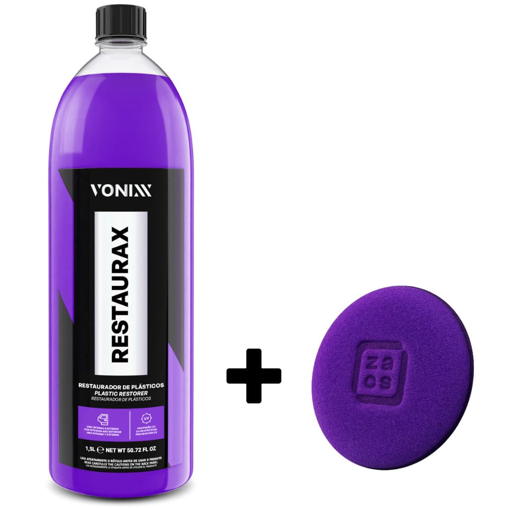 RESTAURAX 1,5L + APLICADOR ESPUMA PEQUENO ROXO ZACS