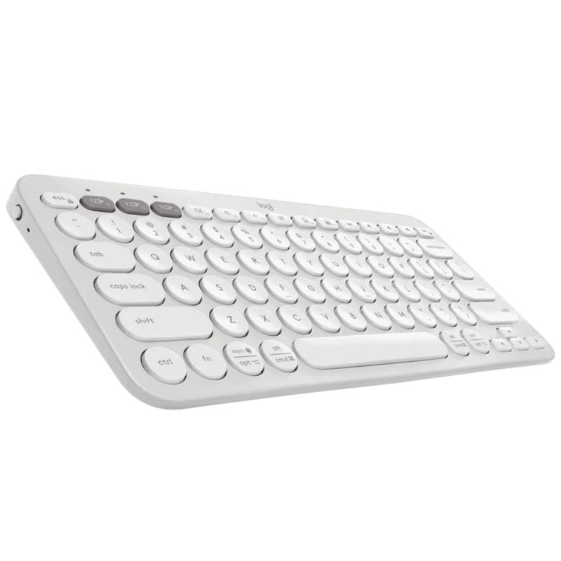 Teclado Bluetooth LOGITECH K380S Pebble Key 2 Branco