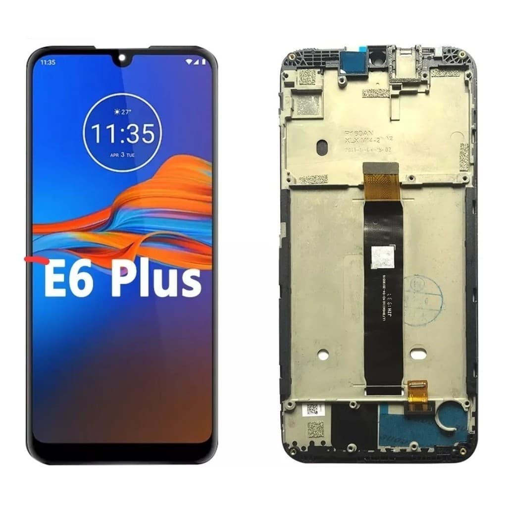 Tela Compativel  Display Touch Para E6 Plus Xt2025 Com Aro EX