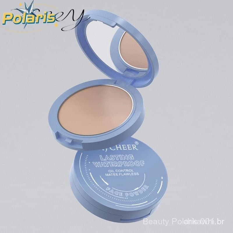 Lamuseland Pó Facial À Prova d'Água Long Lasting De Ajuste Sem Falhas, Maquiagem Suave e Leve