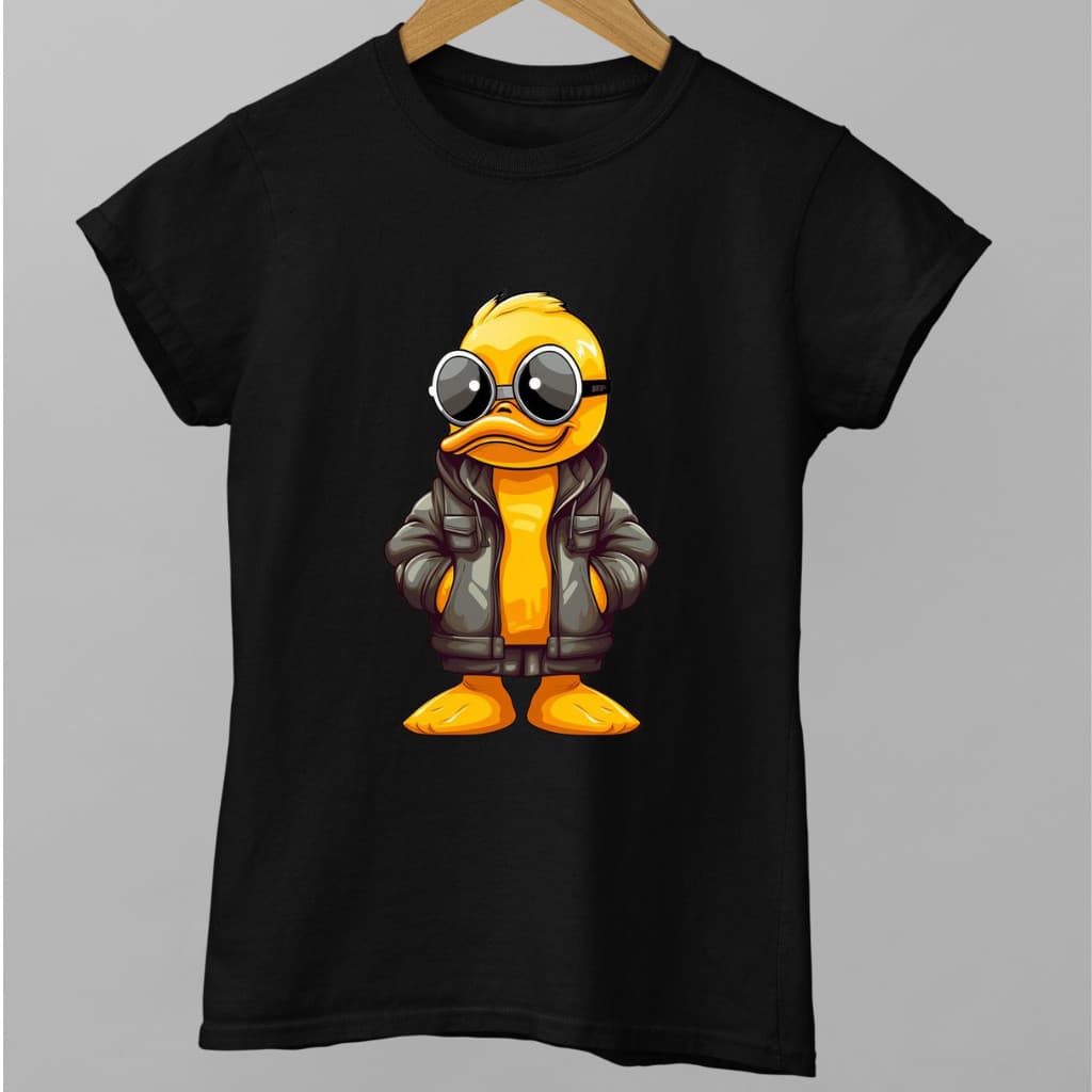 Camiseta Infantil Juvenil Pato Descolado Óculos Style Blusa Adolescente 100% Algodão