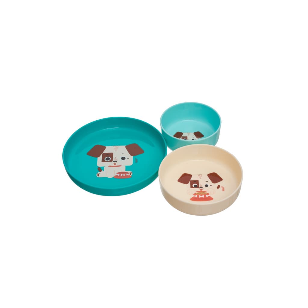 Kit 3 Pratos Kouii Cachorro Theo