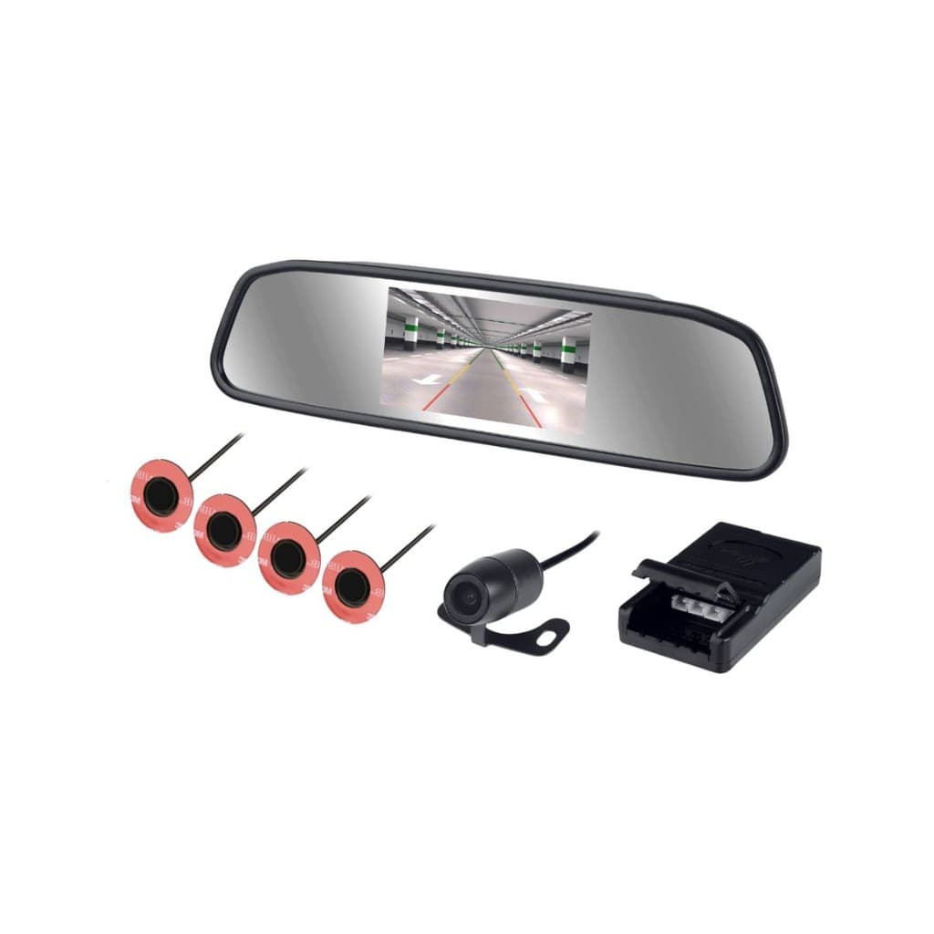 Retrovisor Carro Lcd com Sensor Embutido Câmera De Ré Kx3