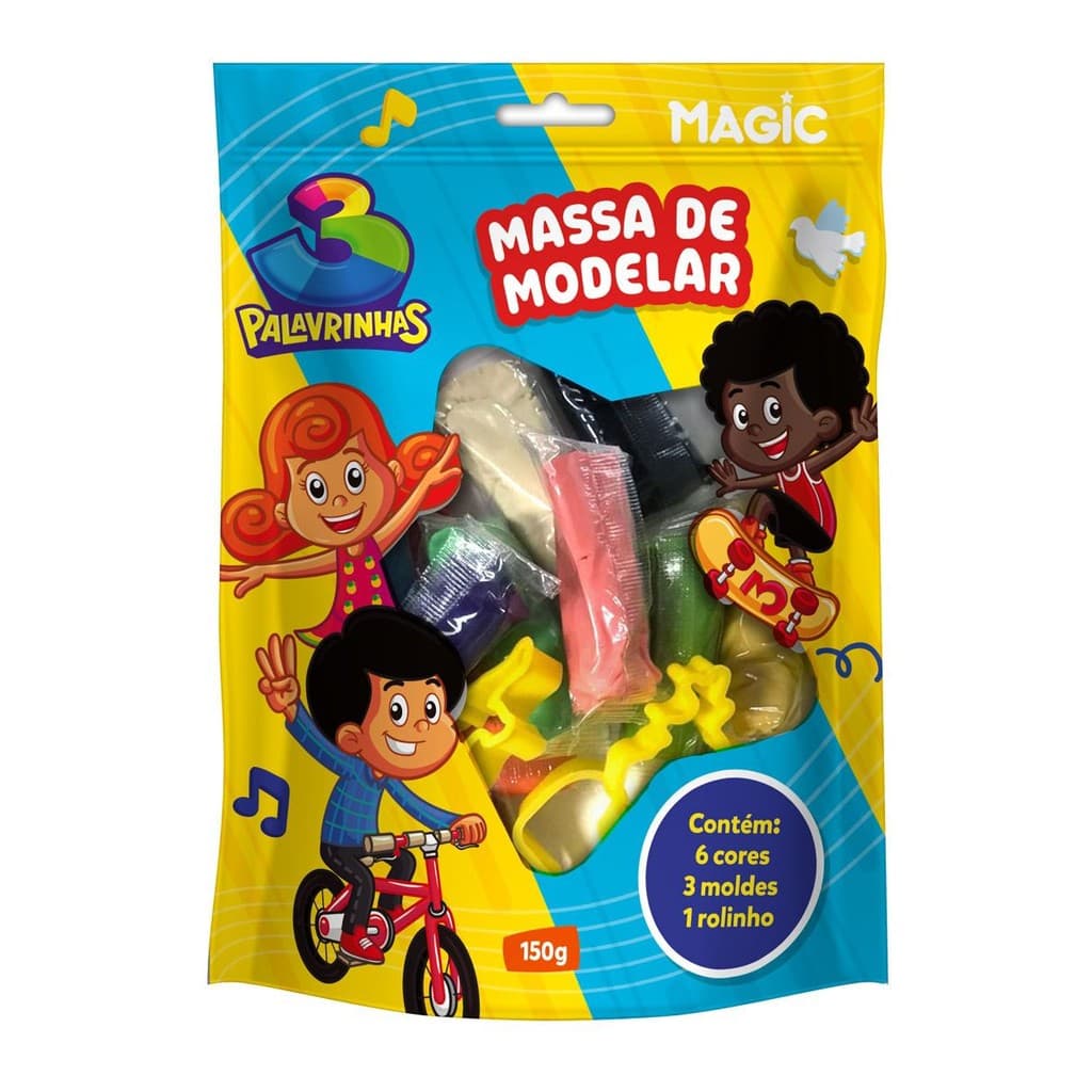 Massinha de Modelar 3 Palavrinhas - 150g