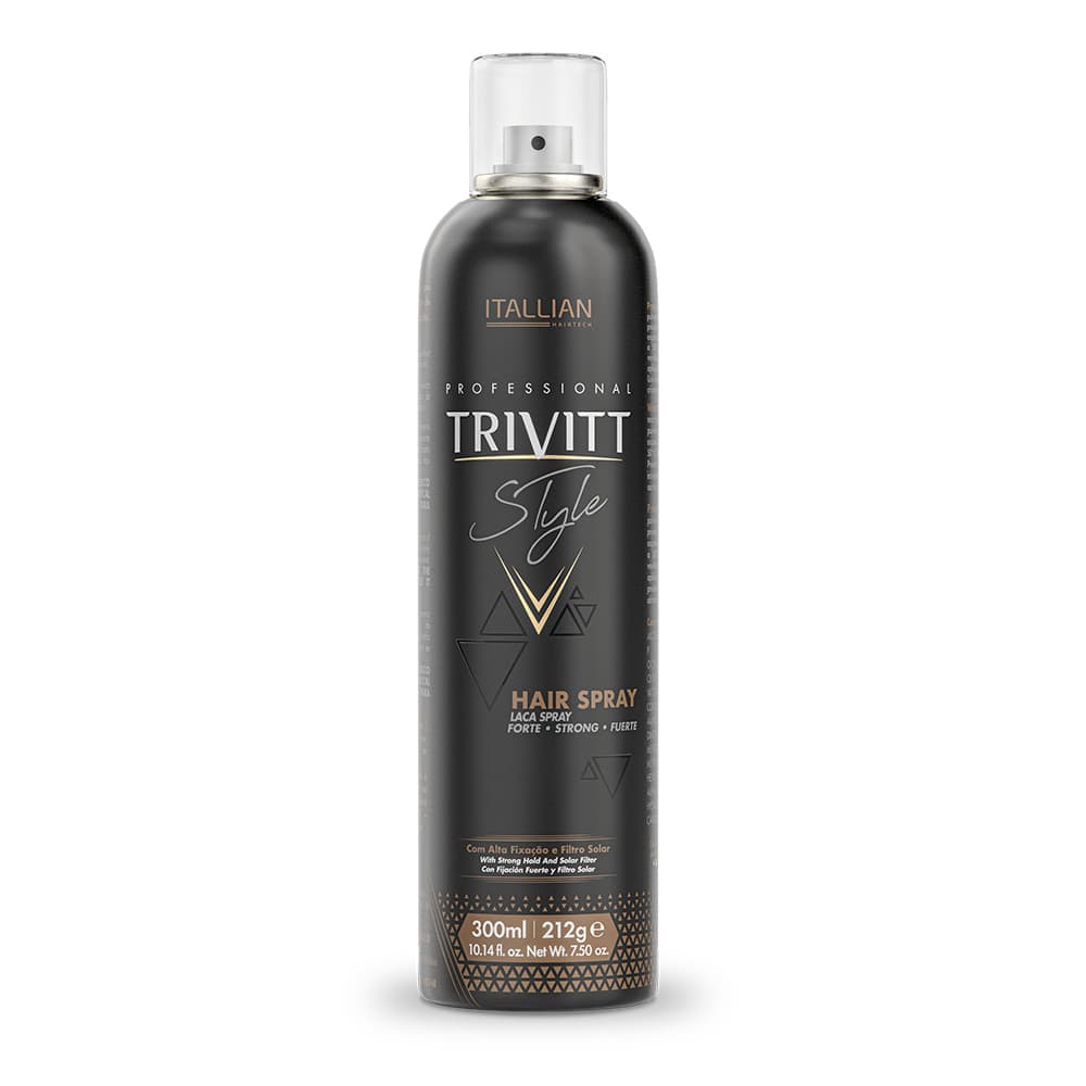Trivitt Style Hair Spray Forte Secagem Rápida e Brilho 300ml